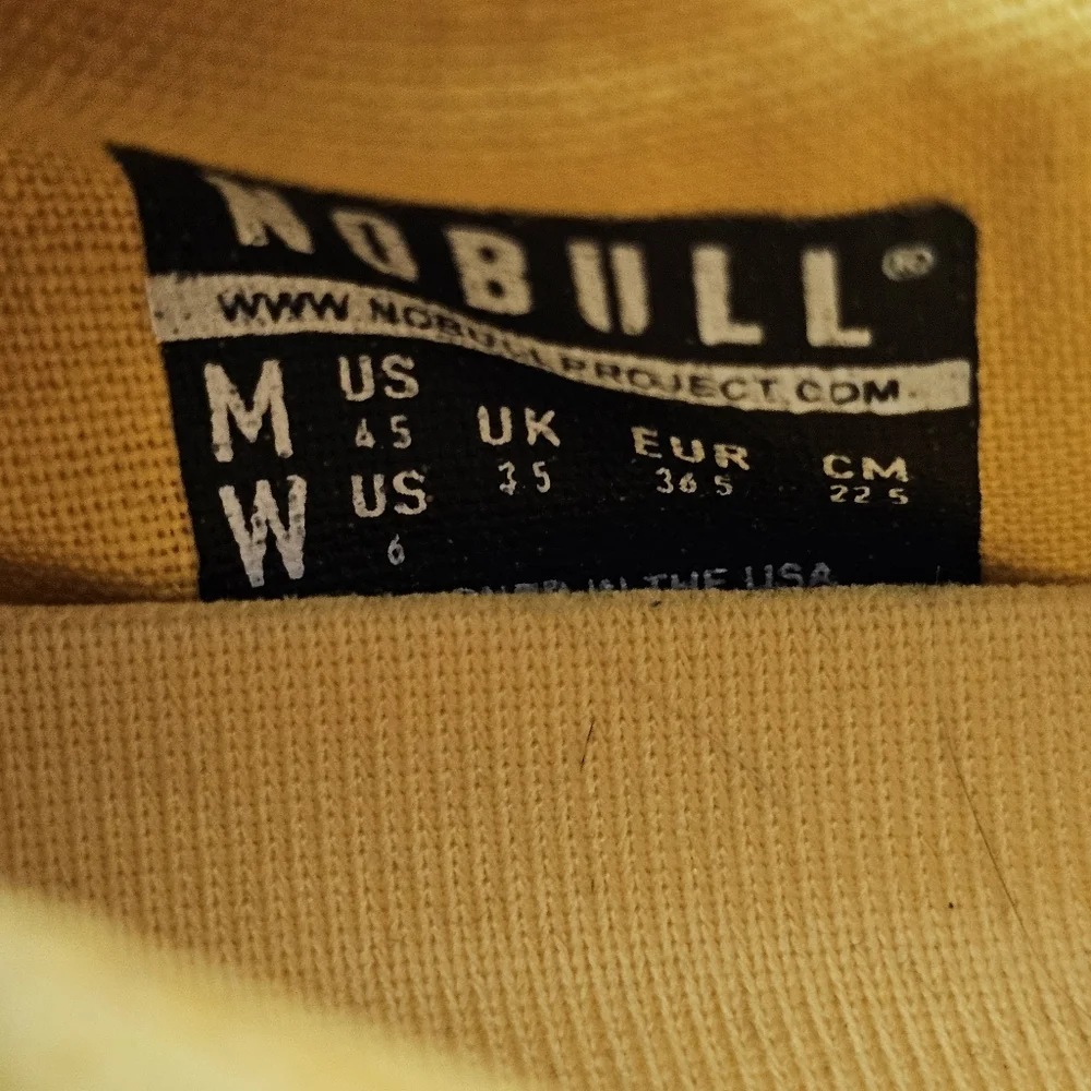 NOBULL Women’s Size 6 Canvas Trainer Sneaker Yellow Lifting Gym - Picture 13 of 13